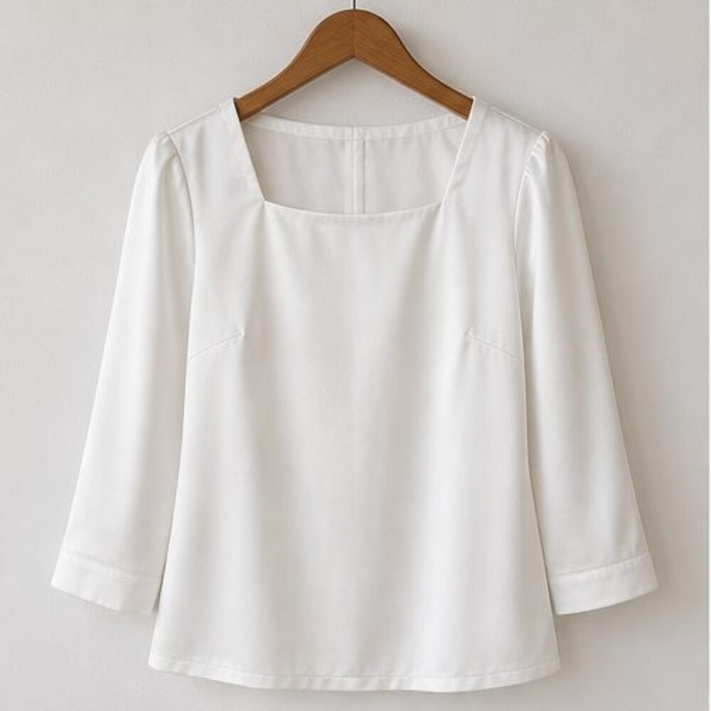 White V Neck Top